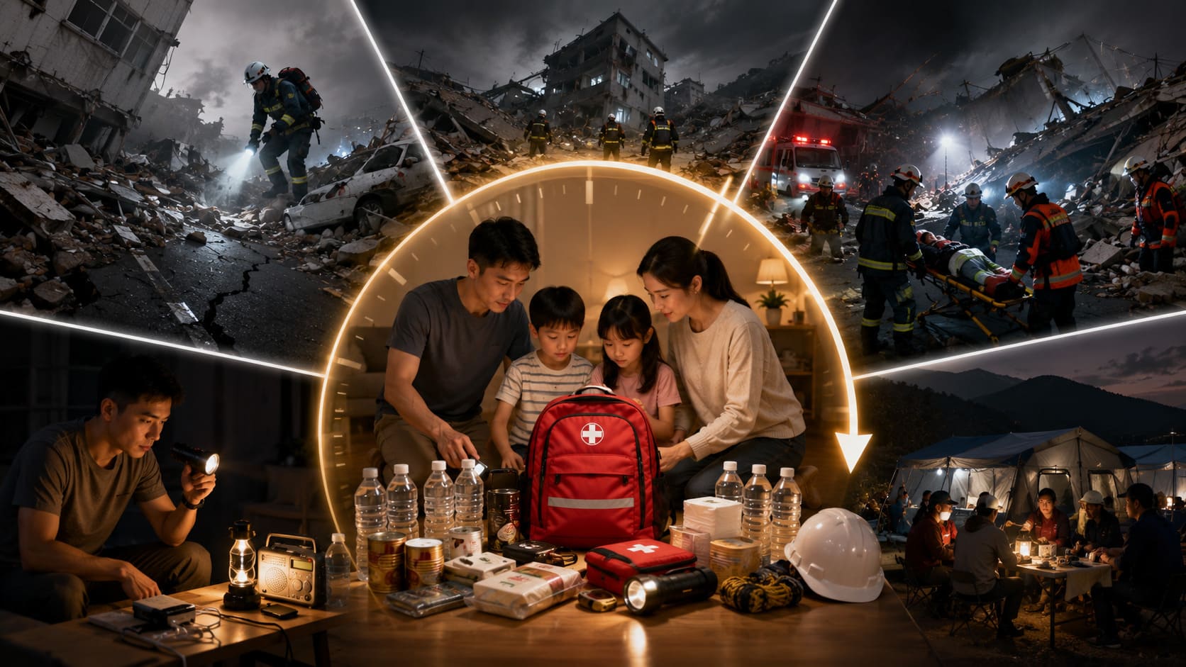 地震黃金72小時是什麼？為什麼每個家庭都應該做好72小時防災準備