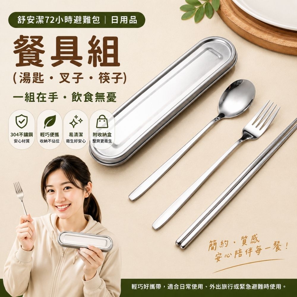 餐具組 (湯匙、叉子、筷子)