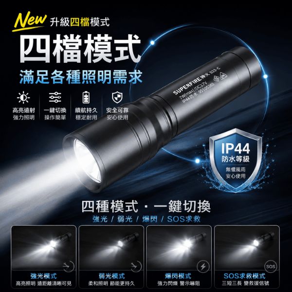 充電式手電筒