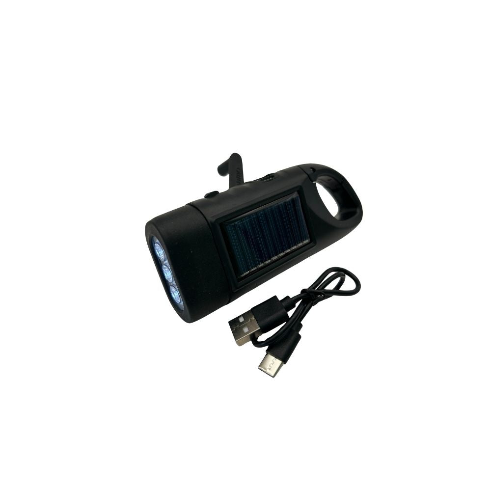 太陽能手搖手電筒