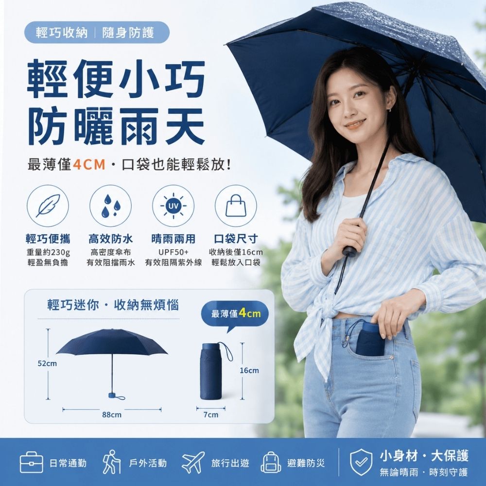 折疊式雨傘