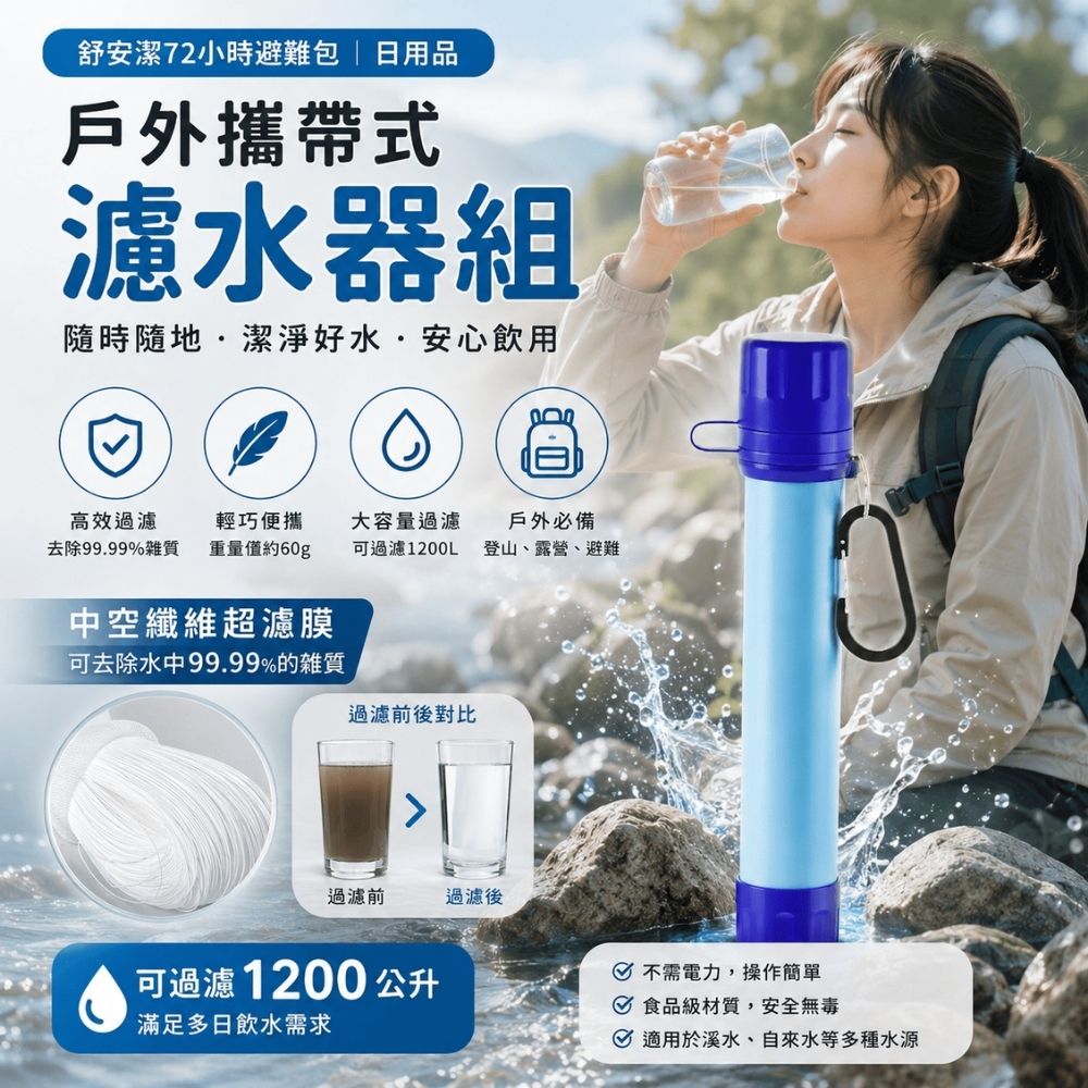 戶外攜帶式濾水器組